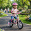 Children's Pink Balance Bike, Adjustable Saddle & Handlebars 8