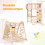 Indoor Jungle Gym for Kids, 8-in-1 Foldable, Solid Wood 1