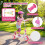 Toddler Kick Scooter with LED Wheels, Pink 1