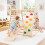 Indoor Jungle Gym for Kids, 8-in-1 Foldable, Solid Wood 8