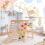 Indoor Jungle Gym for Kids, 8-in-1 Foldable, Solid Wood 7