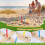Outdoor Ring Toss Game with 5 Rope Rings, Solid Wood Frame 3
