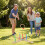 Outdoor Ring Toss Game with 5 Rope Rings, Solid Wood Frame 5