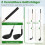 Golf Chipping Game Set with Adjustable Clubs, 24 Balls 2