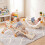8-in-1 Foldable Toddler Climbing Set, Rocket-Themed 7