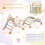 8-in-1 Foldable Toddler Climbing Set, Rocket-Themed 8
