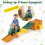 Kids Ride-On Toy with Storage & Race Tracks - Rustic Brown 4