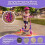 Kids 3-Wheel Scooter with LED Wheels, Purple 3