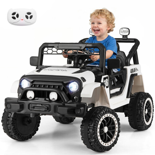 Kids' 12V Electric Car, Remote Control, Black, 60kg Capacity 2