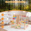 Foldable Indoor Jungle Gym for Kids with Swing & Monkey Bars 6