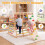 Foldable Indoor Jungle Gym for Kids with Swing & Monkey Bars 4