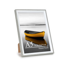 Baoee A5 Grey white Two Tone Picture Frame,photo frame with acrylic glass,Poster Frame