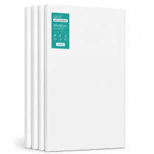 Exerz 60x100cm Pre Stretched Canvas 4 Pack 280gsm Cotton Painting