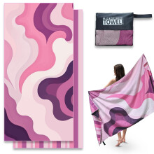 Anavasi 1 Pack Microfibre Beach Towels for Adults, 180 x 90 cm with Net Bag