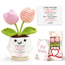Friendship Gifts for Women Crochet Flowers Friends Birthday Gift for Women