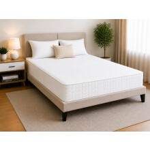 Hybrid Memory Foam Mattress 65 Inch Medium Soft Open Coil Spring Supp