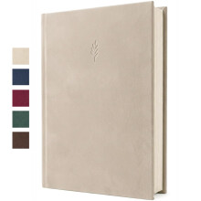 Large Photo Album Self Adhesive – Beautiful Velvet Memory Book, Beige