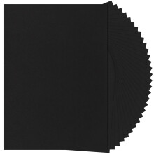 30 Sheets Black Cardstock 250gsm/92lb Construction Paper A4