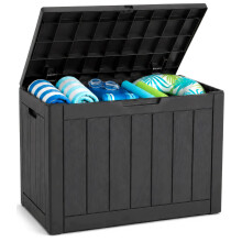 Utopia Home Outdoor Storage Box,118L Plastic Garden Storage Box Waterproof