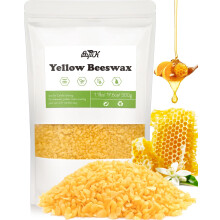 BOYUJK Yellow Beeswax Pellets, Organic Beeswax for Candle Making, Beeswax Pellets for Body, Skin Care DIY, Lip Balm and Soap Making Supplies (500g, Y