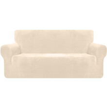 Granbest Premium Thicken Plush Velvet Sofa Cover 3 Seater High Stretch Couch Cover Super Soft Sofa Slipcover Luxury Furniture Protector for Pets and