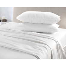 Flannelette Brushed Cotton Flat Sheets Super Soft Warm Cosy Wrinkle Shrinkage and Fade Resistant Fabric Flat Bed Sheets (White, King)