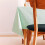 KP HOME Wipe Clean Tablecloth Turquoise Duck Egg PVC Table Cover Rect 6