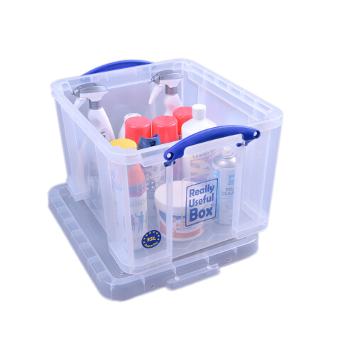 Really Useful Box 35L Plastic Storage Clear 1