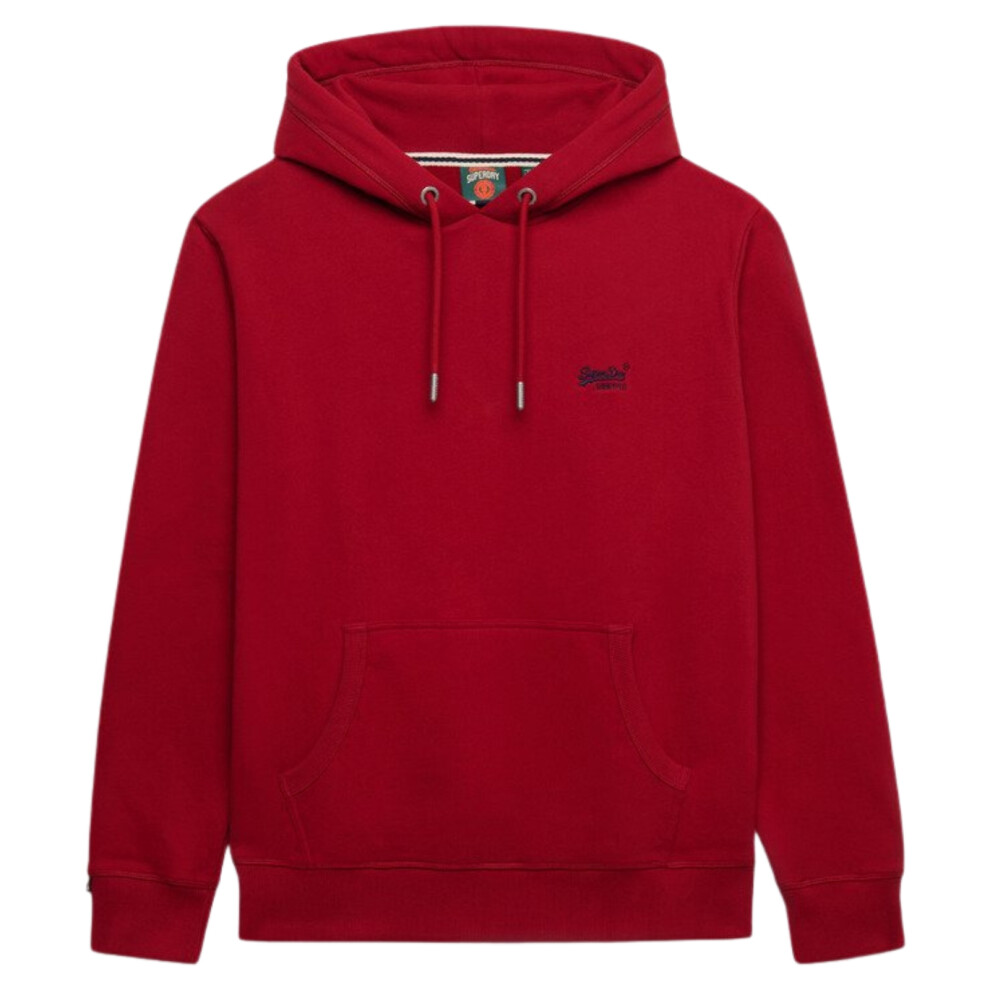 Superdry (M, Expedition Red) Mens Essential Logo Hoodie