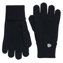 (One Size, Black) Superdry Mens SD Logo Knitted Gloves