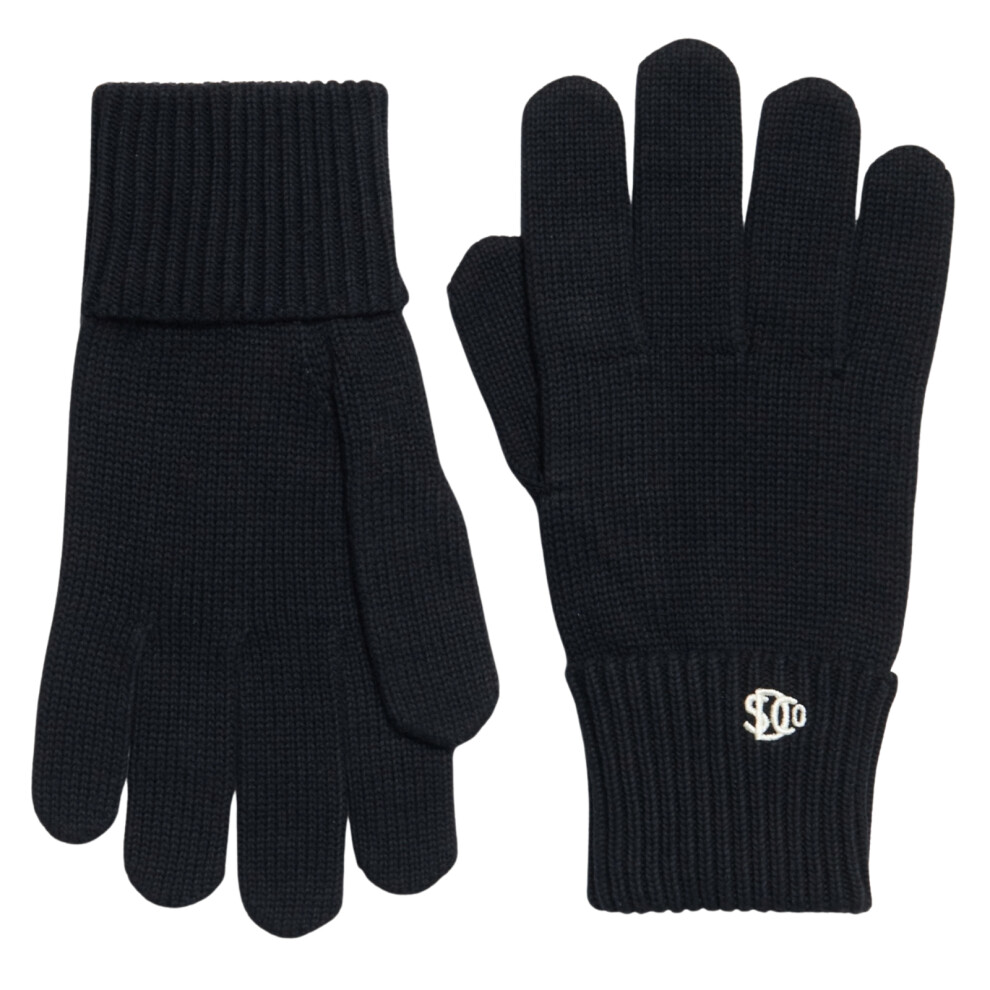 Superdry (One Size, Black) Mens Sd Logo Knitted Gloves