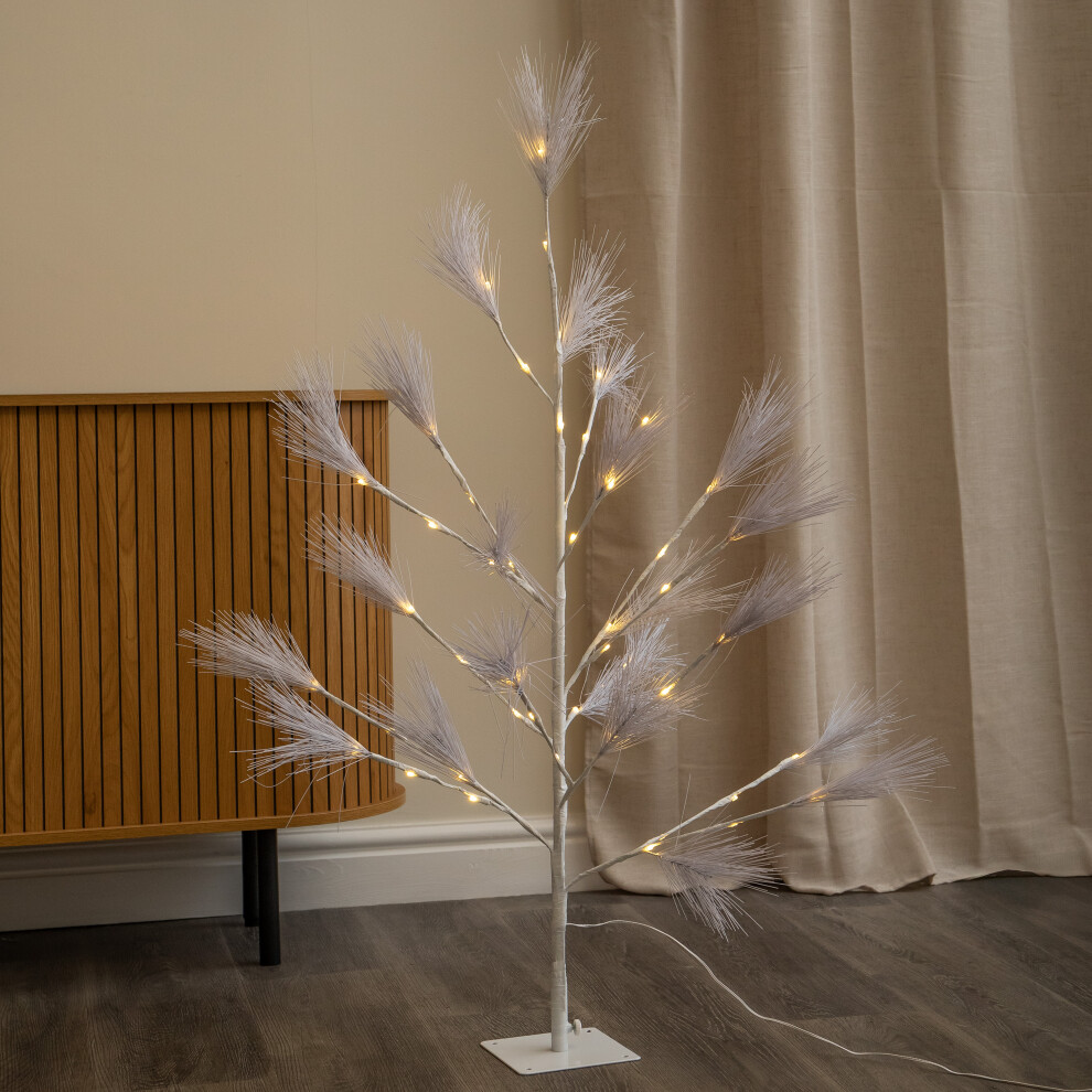 B&Q - 4Ft (1.2M) Light Up Feather Pine Christmas Tree With Warm White Leds - Image 4