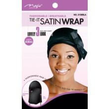 Magic Collection Tie It Satin Wrap Assorted No 2139BLA