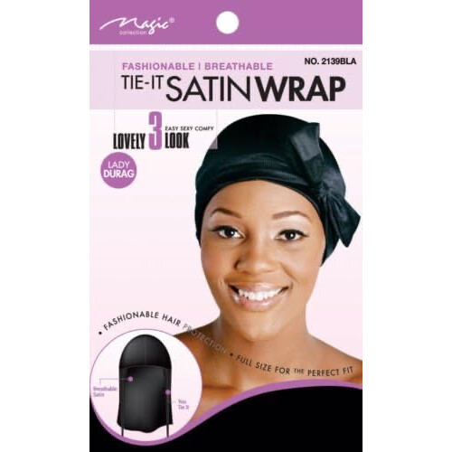 Magic Collection Tie It Satin Wrap Assorted No 2139BLA