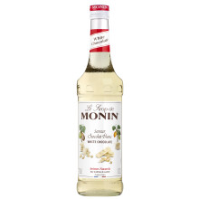 MONIN Premium White Chocolate Syrup 700ml, for Coffee & Cocktails, Vegan