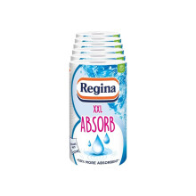 Regina XXL Absorb Kitchen Towels – 6 Rolls Per Pack, Super Absorbent 2-ply Kitchen Towels, 75 Sheets Per Roll, Extra-Large Sheets, 50percent More Ab