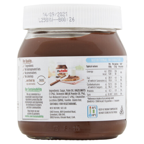 Nutella Hazelnut Chocolate Spread, 350g 1