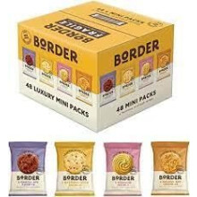 Border Mini Pack Biscuits – Assorted Luxury Biscuit Collection (48 Snack Packs) | Individually Wrapped | Ideal for Sharing, Gifting & Office Snacks