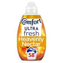 Comfort Ultra Fresh Fabric Conditioner Heavenly Nectar, 58 Washes (870 ml) – Infused with Essential Oils, Long-Lasting Fragrance