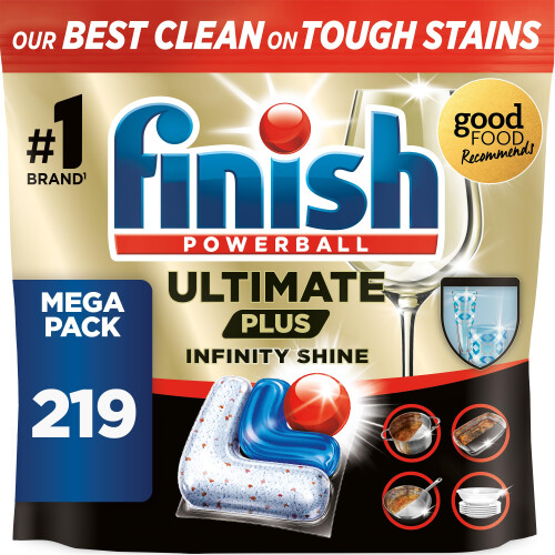 Finish Finish Ultimate Plus Infinity Shine, Dishwasher Tablets, Fresh, 219