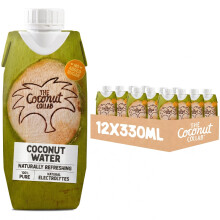The Coconut Collab 100% Pure No Added Sugar Coconut Water, 12 x 330ml