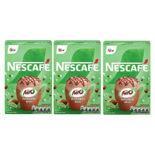 NESCAFÉ Aero Peppermint Mocha Instant Coffee Sachets x7 (Pack of 3, Total 21 Sachets) – Chocolate & Mint Flavoured Coffee – Inspired by Aero Pepp