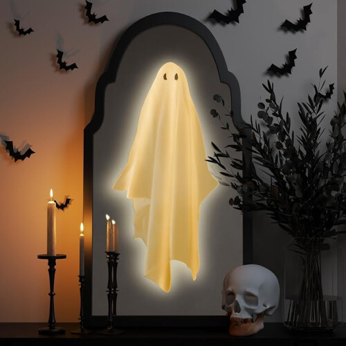 Large Halloween Hologram Ghost Mirror USB Decor