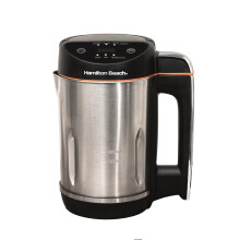 Hamilton Beach 3-in-1 Soup Maker & Smoothie Blender 1.6L, Angled Digital Display & Timer, Auto-Stir & Overspill Sensor, Makes 4 Portions of Fresh Soup
