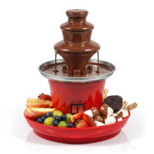 Global Gourmet 3-Tier Chocolate Fountain Tray for Parties and Entertaining, Chocolate Fondue Centrepiece for Dipping Fruit, Sweets & Treats