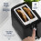 Swan Swan Windsor Kitchen Set 17L Kettle 2 Slice Toaster Black SK14611BLK 3