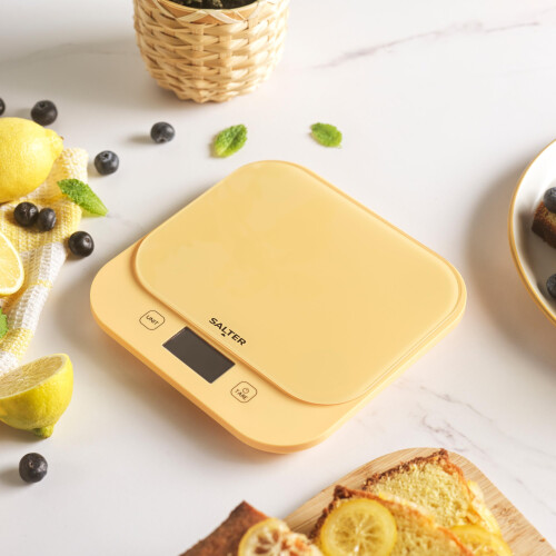 Salter Salter British Bakes Digital Kitchen Scale 10kg, 1g Accuracy, Yellow 2