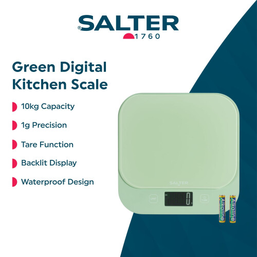Salter Salter British Bakes Digital Kitchen Scale, 10kg Capacity, 1g Precision 1
