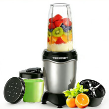 TECKNET 600W Powerful Personal Blender Smoothie Maker, Grey Black