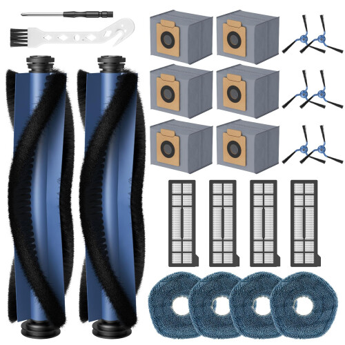 24 Pack Replacement Accessories Kits for Eufy X10 Pro Omni Vacuum